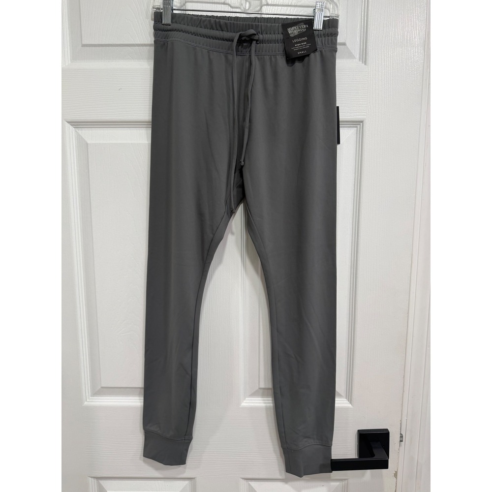 Simply Vera Vera Wang Womens High Rise Grey Legging Slim Skinny Jogger Small NEW